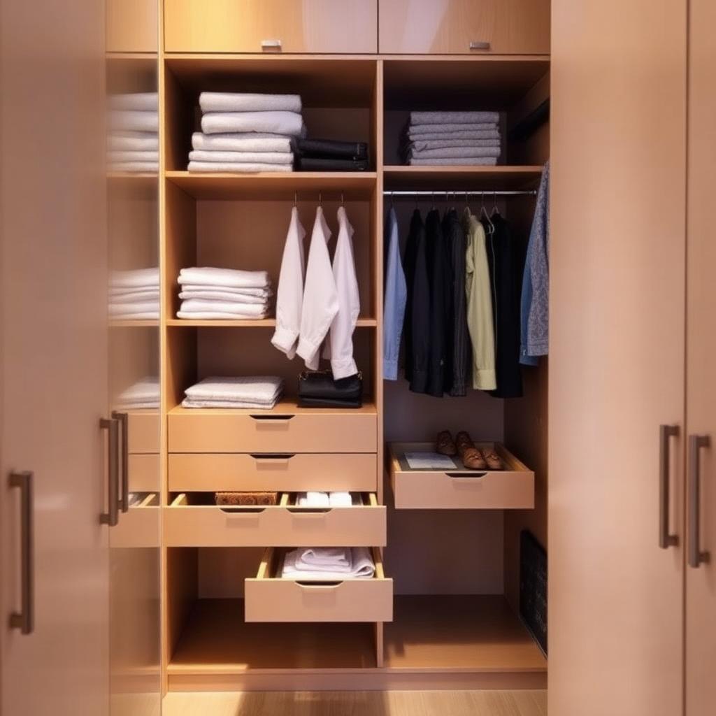 Organised internals with pull-out drawers